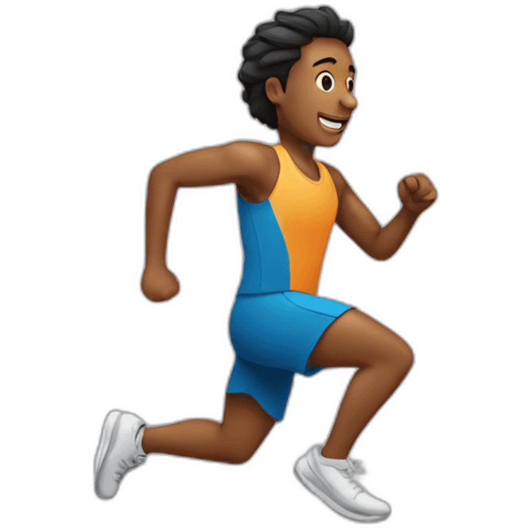 a person running emoji