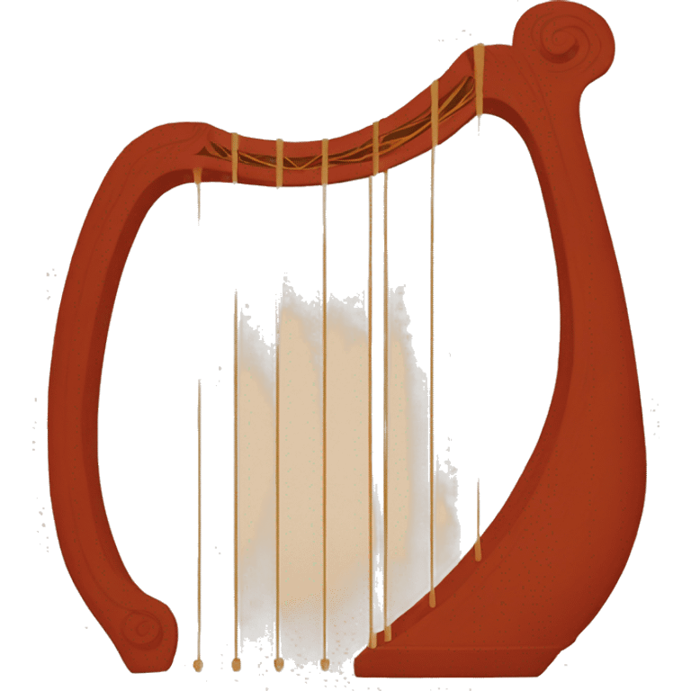 red figure pottery lyre emoji