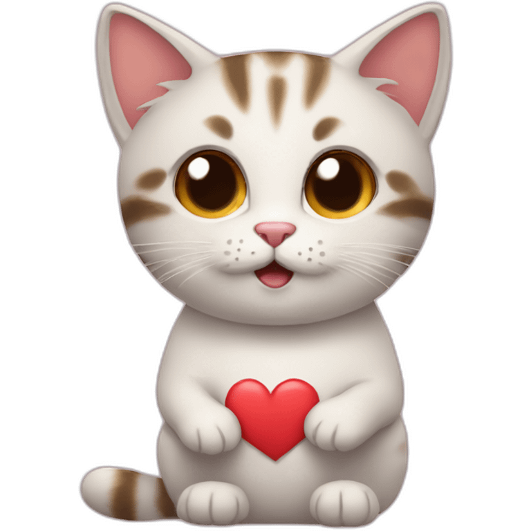 Cat saying I love you emoji