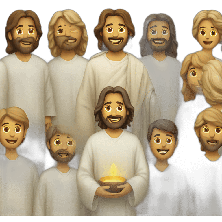 Jesus with he’s disciples emoji