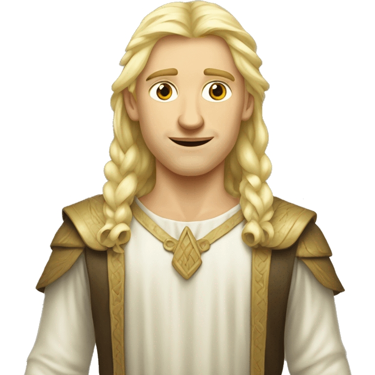 blond guy in the image of a Slavic mythological creature emoji