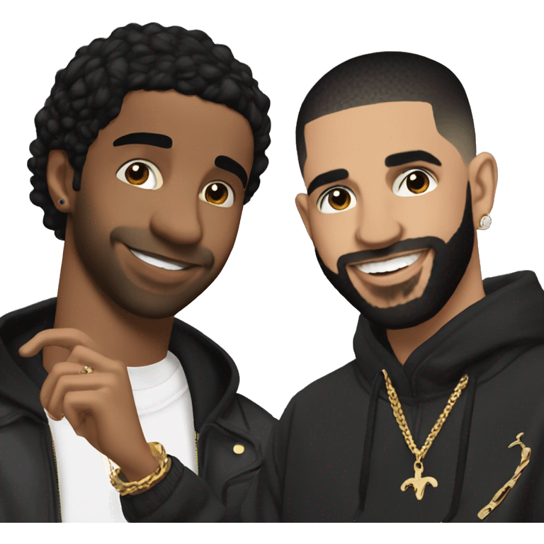 drake with carti  emoji