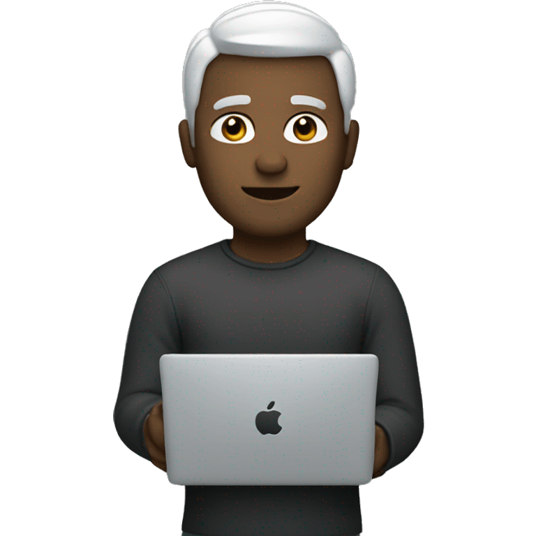 man with macbook emoji