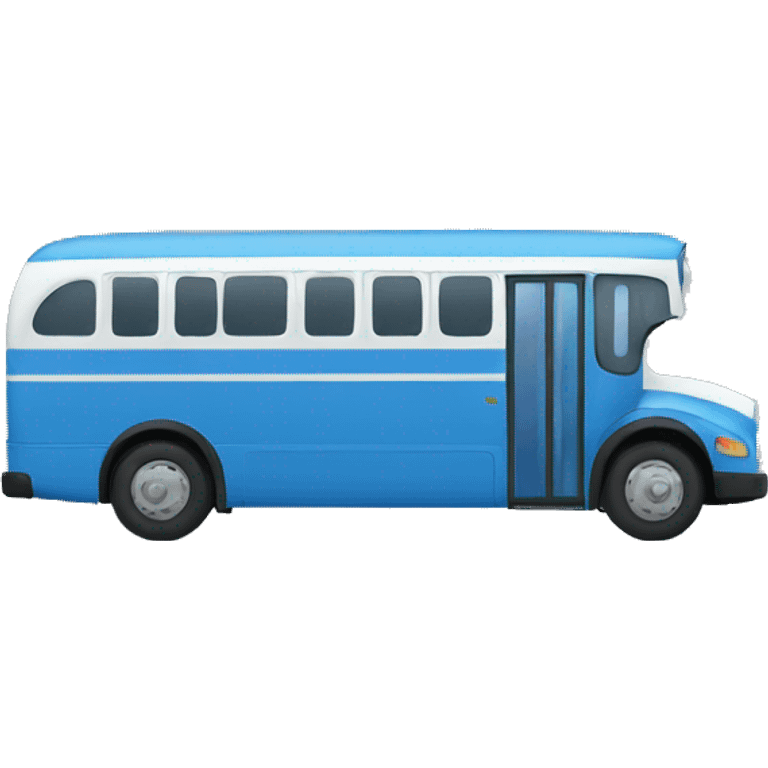 blue bus emoji