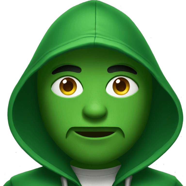 green hood gangster emoji