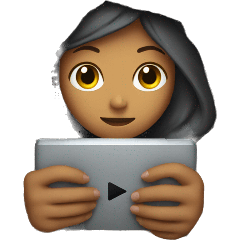 Cozy girl wrapped in blanket playing Nintendo  emoji