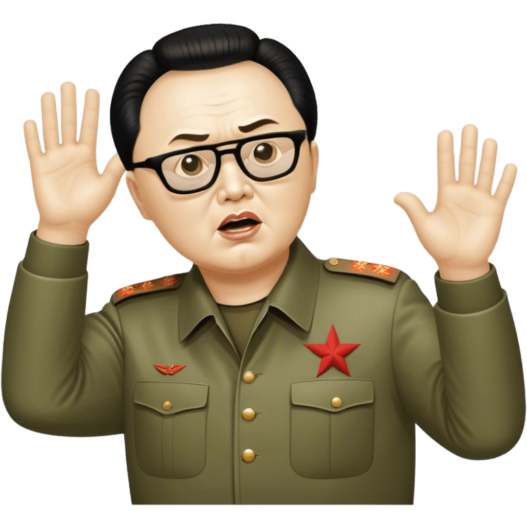 Dear leader Kim Jung Il directs you in his movie emoji