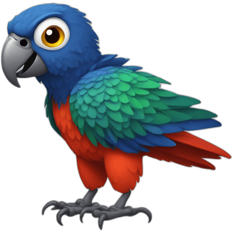 scary parrot emoji