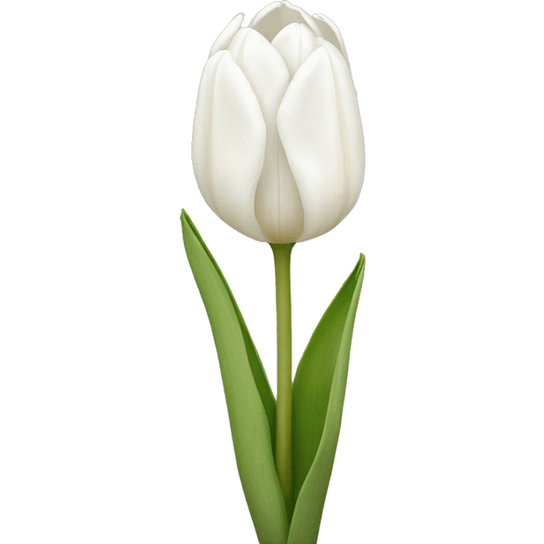 White tulips  emoji