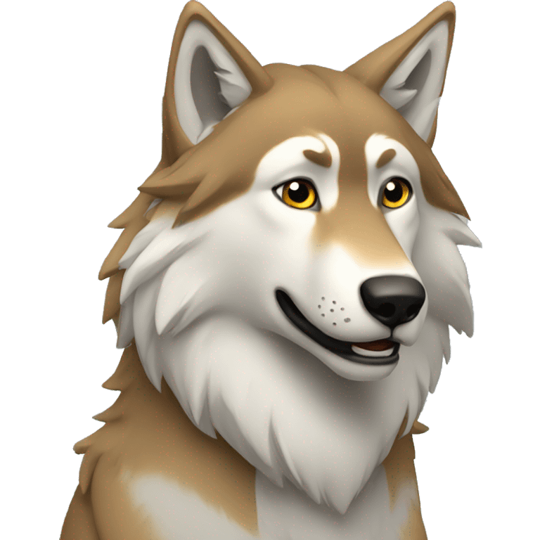 Gentil loup emoji