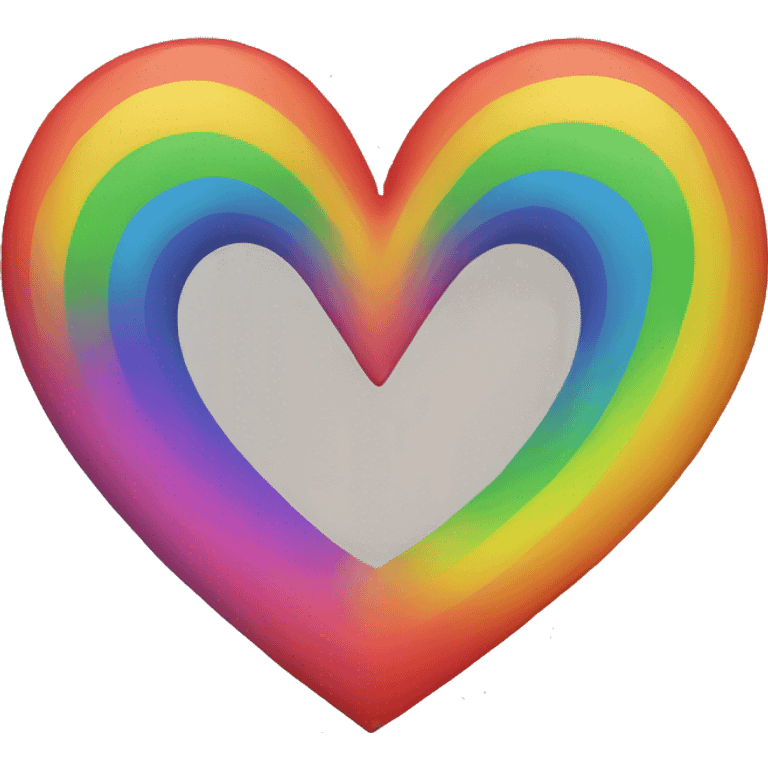 Rainbow heart emoji