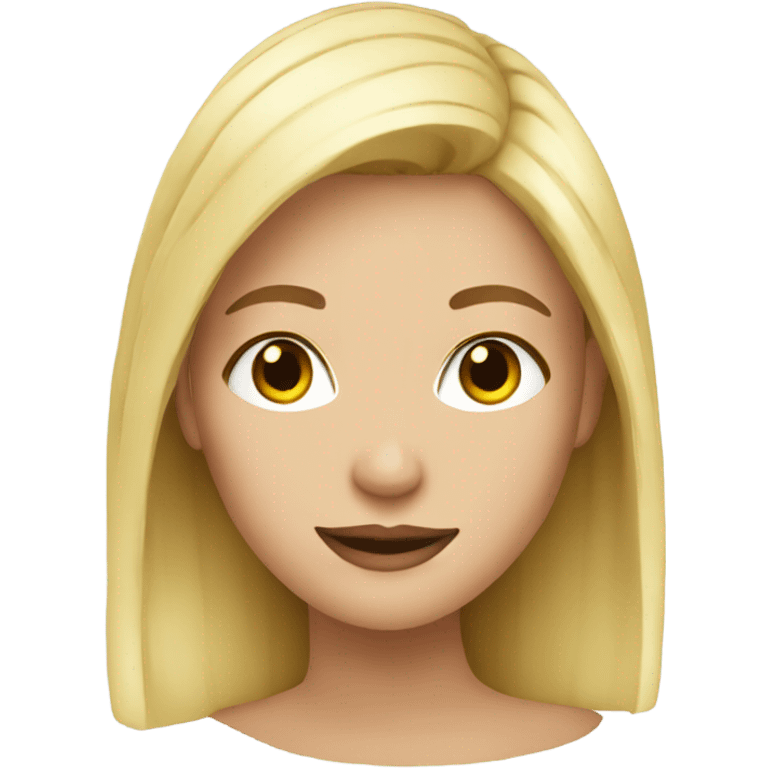 Blonde girl pretty emoji