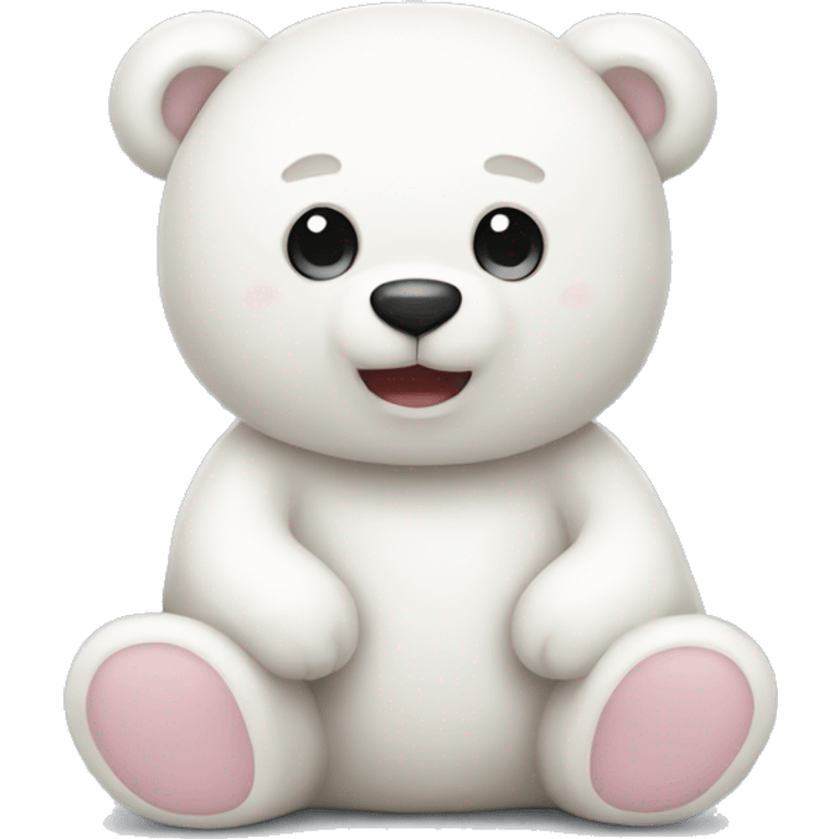 White teddy bear emoji like iOS teddy bear emoji emoji