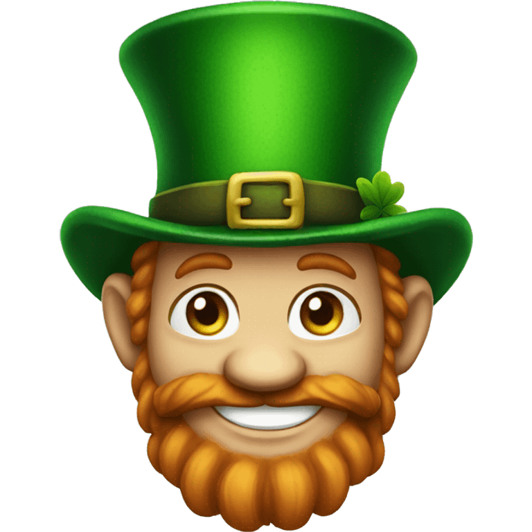  leprechaun's sly smile emoji