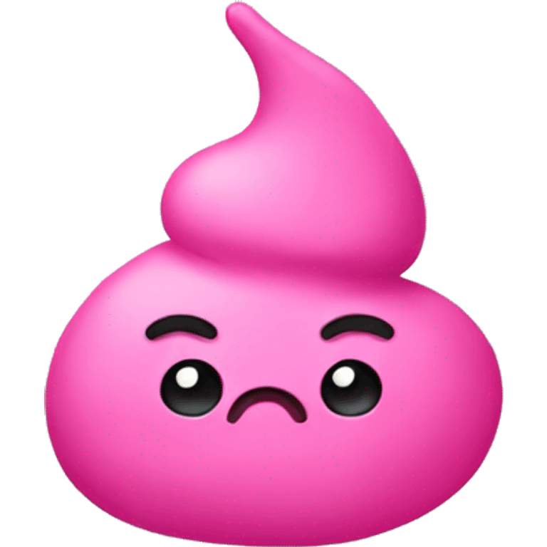 Pink poop emoji