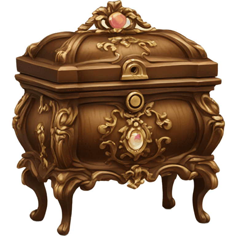 rococo brown jewelry box emoji