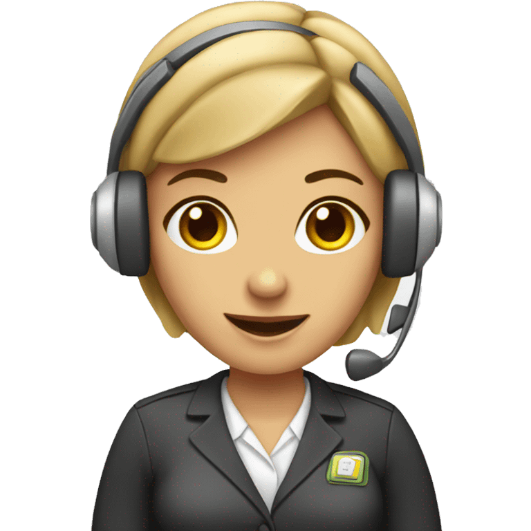 female customer service operator  emoji