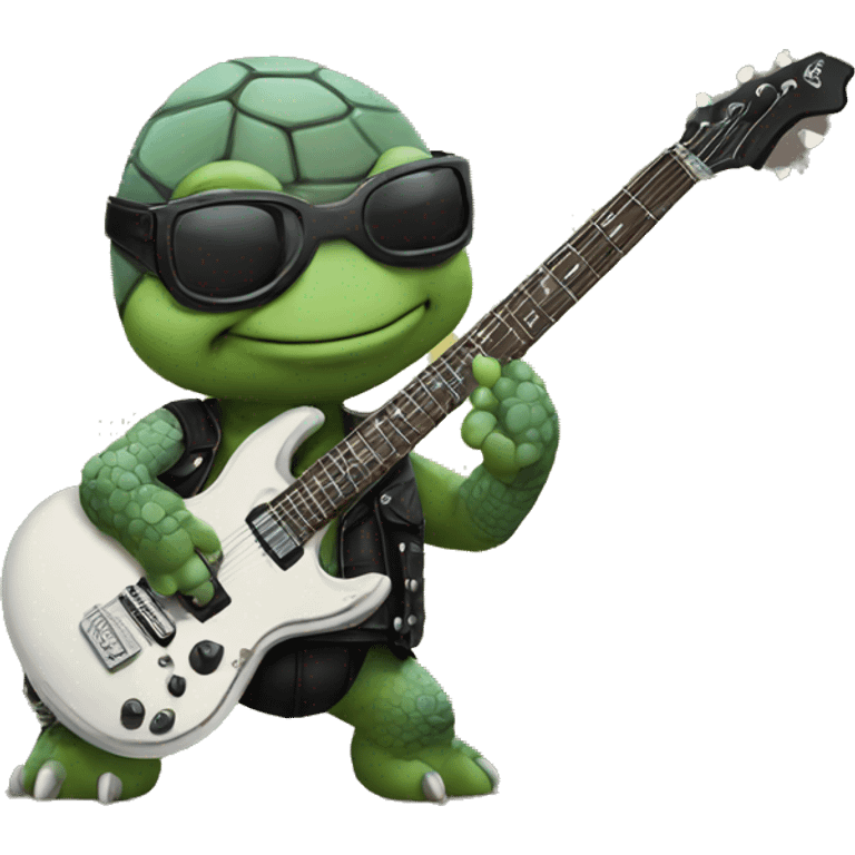 Punk rock turtle band  emoji