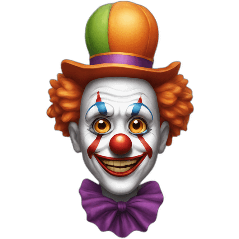 Hallowen clown emoji