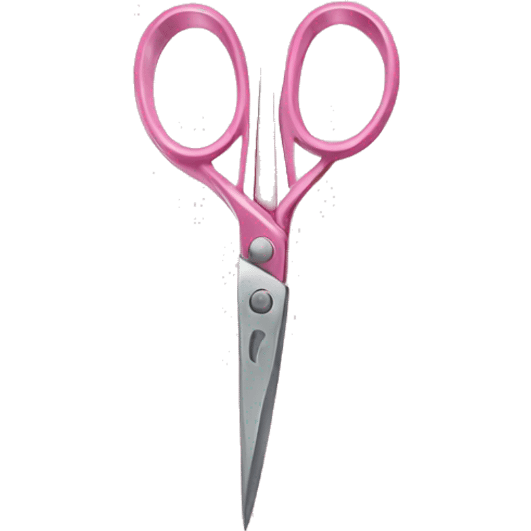 delicate pink scissors emoji