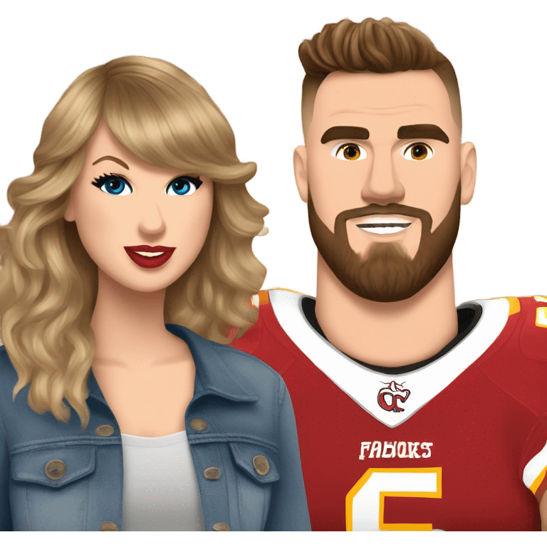 Taylor Swift and Travis Kelce  emoji