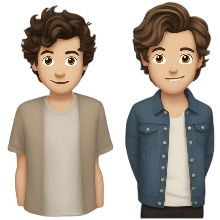 harry styles and louis tomlison  emoji