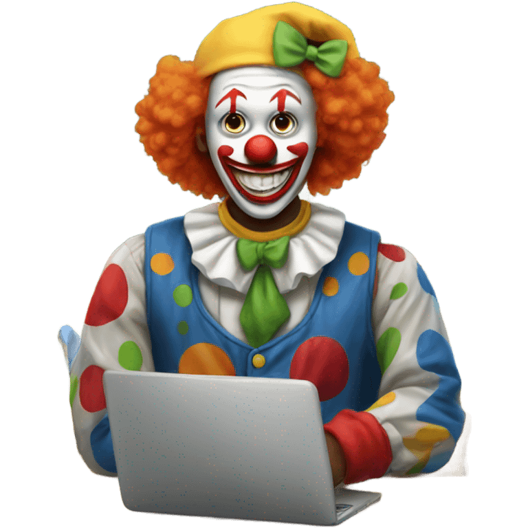 Clowns working at a school  emoji