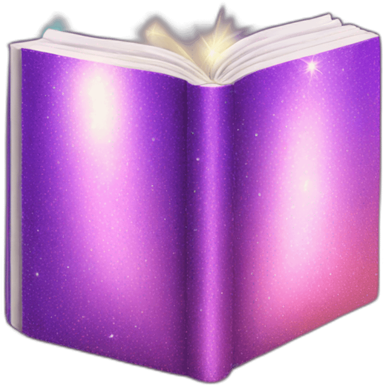 Sparkly book emoji