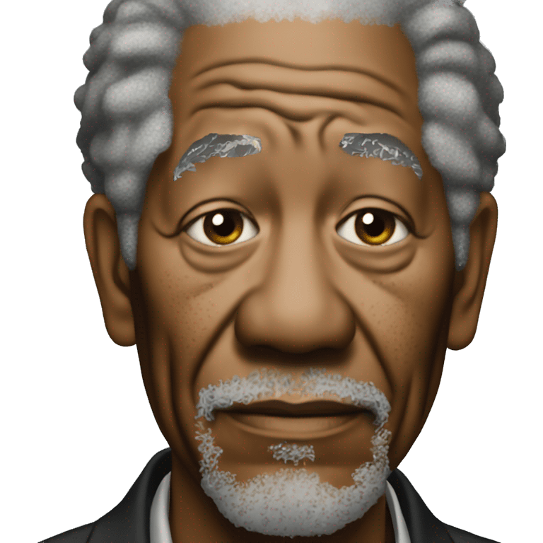 Morgan Freeman looks down sadly emoji