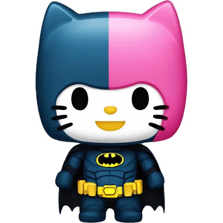 Hello kitty and Batman emoji