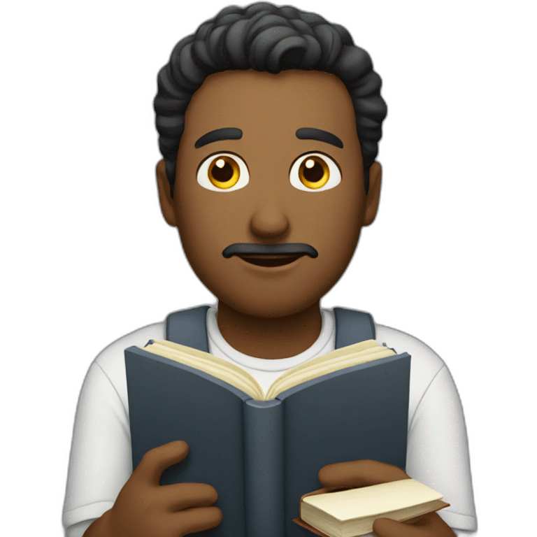 Man with a book emoji