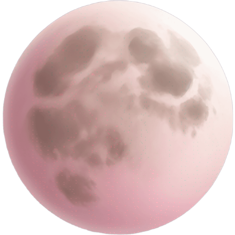 Baby pink moon emoji