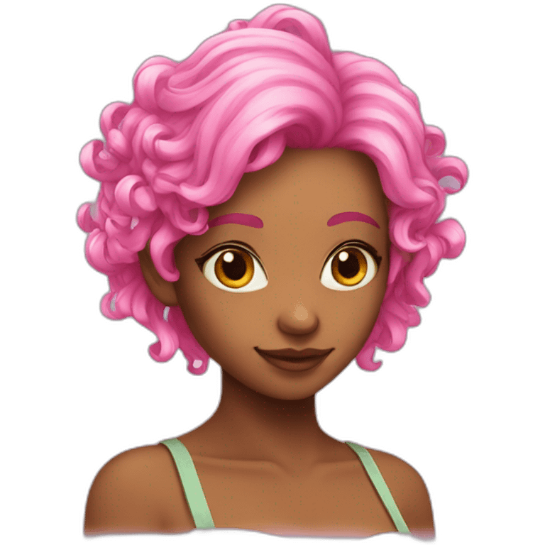 pink hair fae emoji