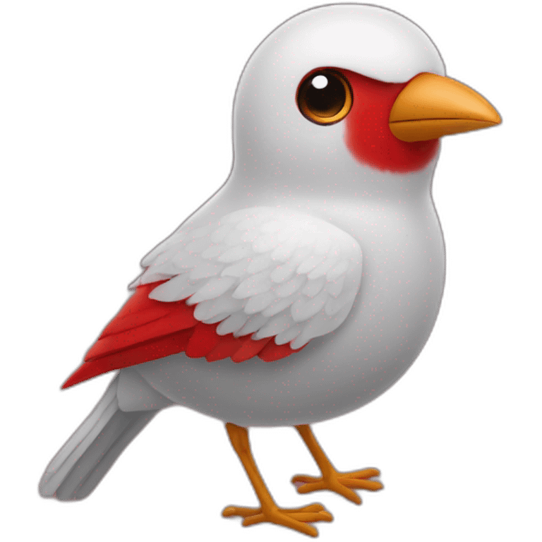 Bird space red emoji