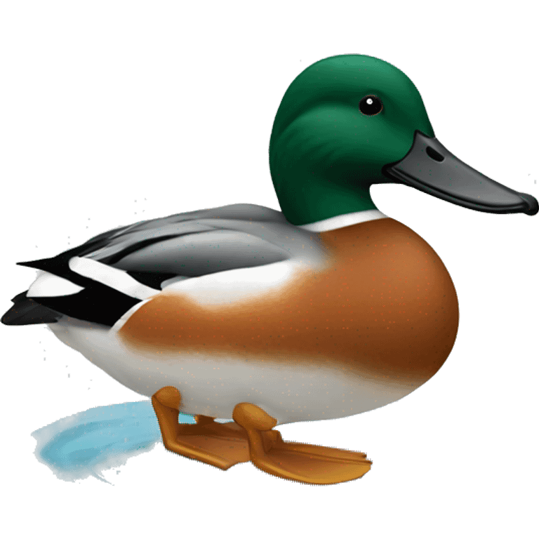 Northern shoveler duck emoji