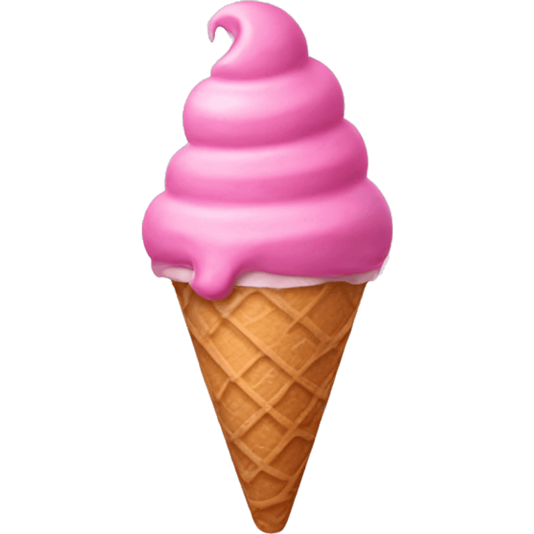 Pink ice cream  emoji