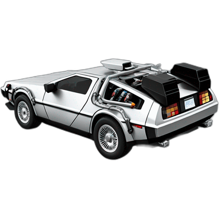 delorean dmc 12 emoji