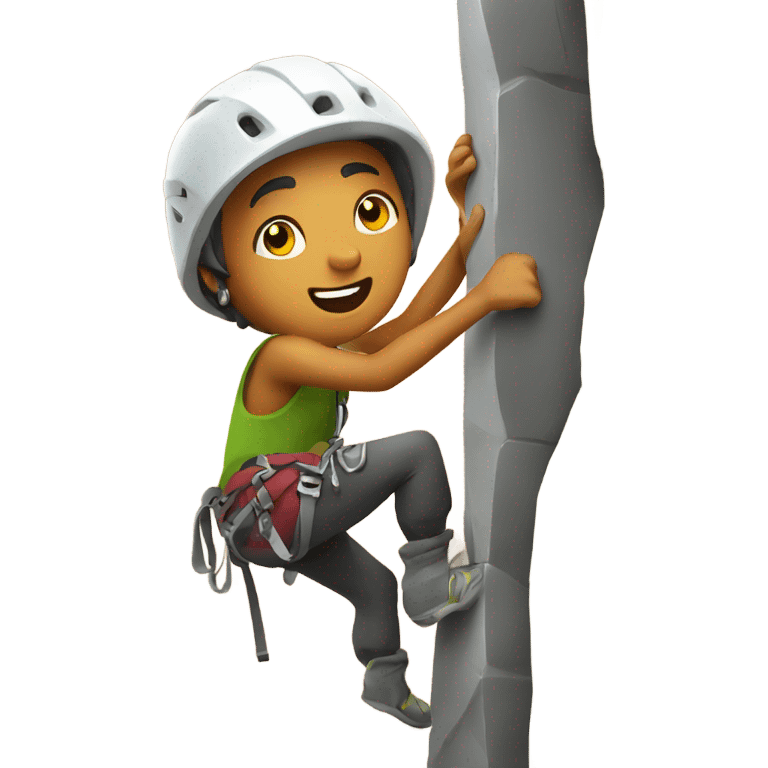 Rock climbing emoji