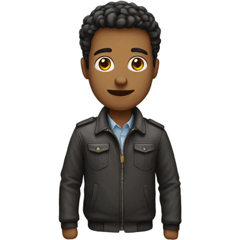 male portrait in jacket emoji