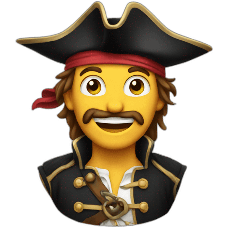 a happy pirate emoji