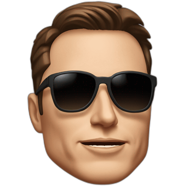 Elon musk with sunglasses  emoji