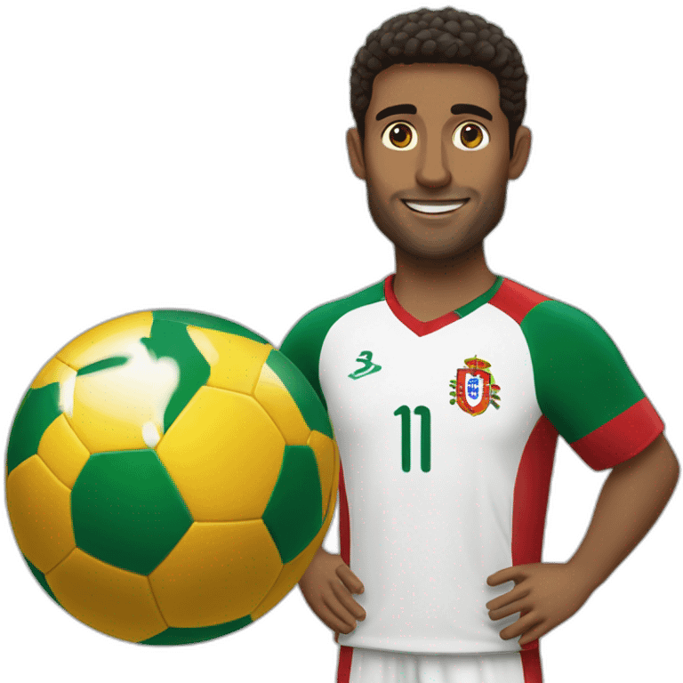 Joueur de foot Portugal emoji