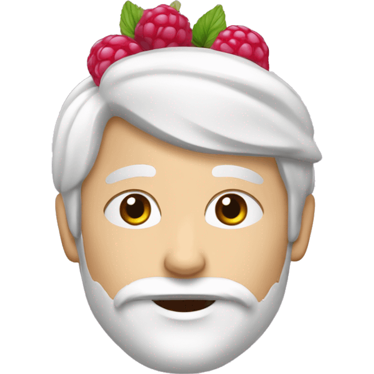 Yaourt à la framboise emoji