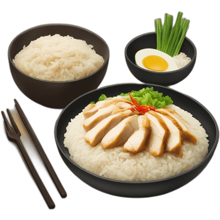 Hainan chicken rice emoji