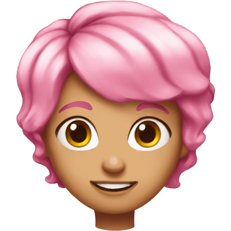 Super mad pink hair girl  emoji