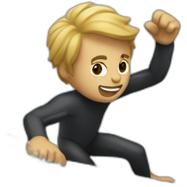 it guy surfing waves emoji