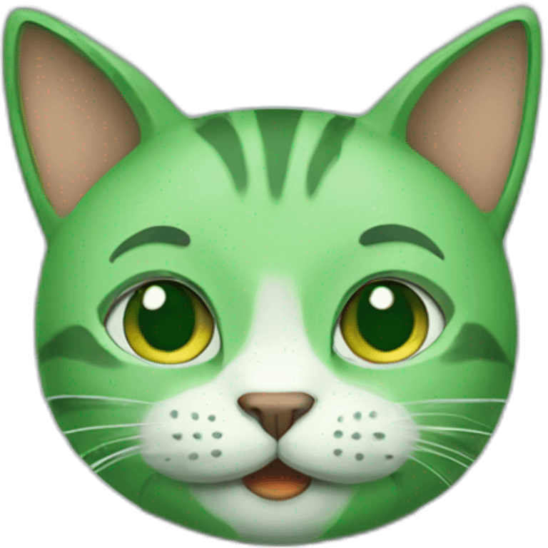 green cat emoji