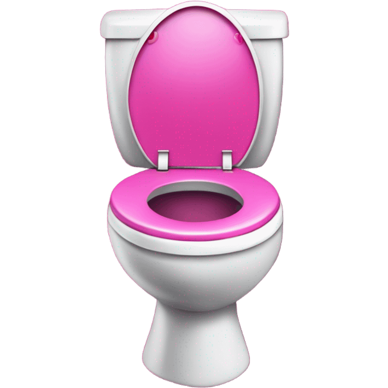 Glitter hot pink toilet  emoji