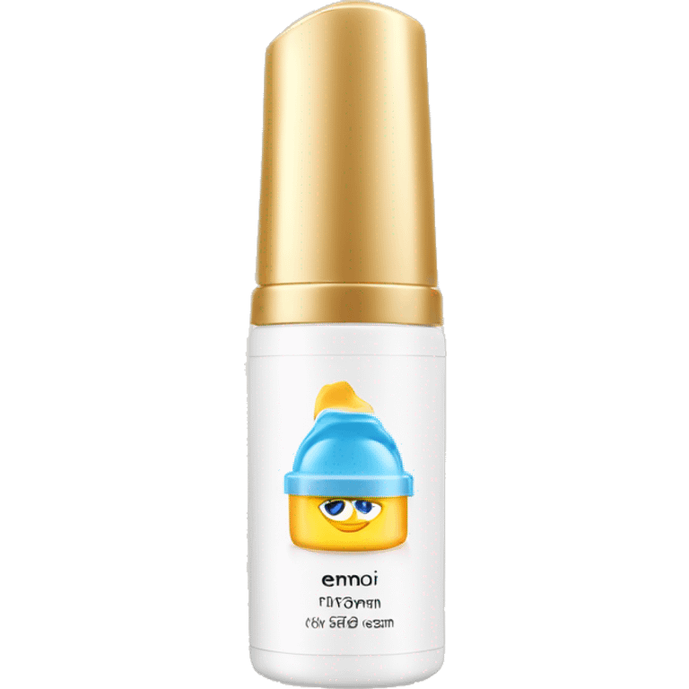 eye cream bottle with label emoji