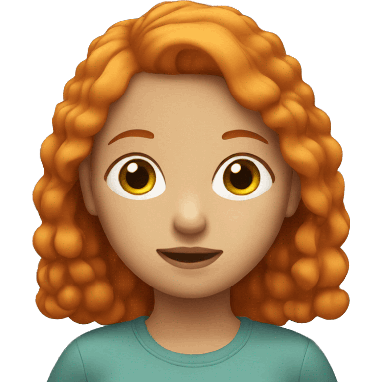 Girl with ginger hair  emoji